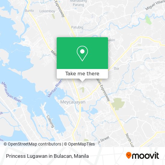 Princess Lugawan in Bulacan map