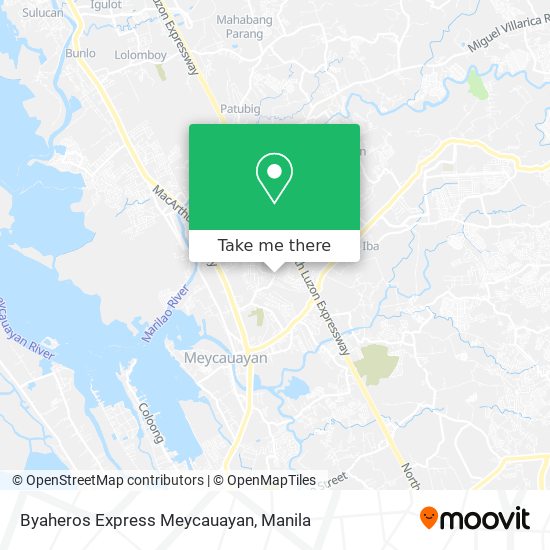 Byaheros Express Meycauayan map