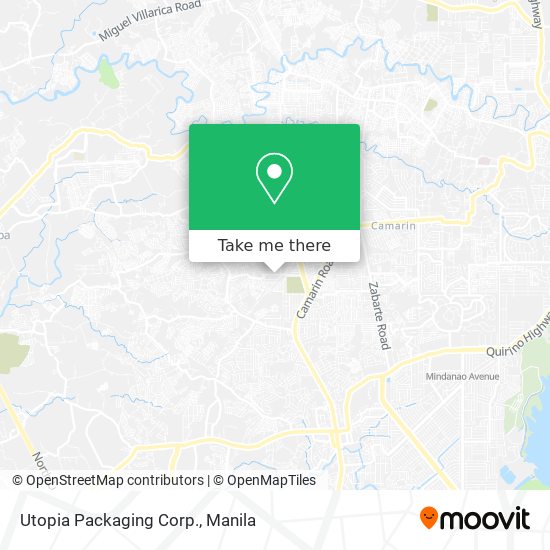 Utopia Packaging Corp. map