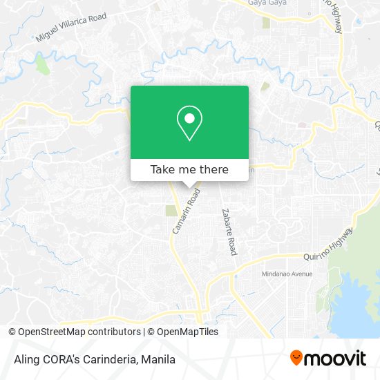 Aling CORA's Carinderia map