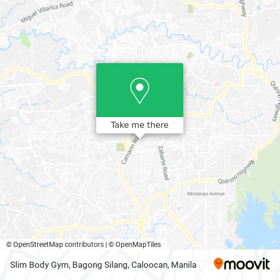 Slim Body Gym, Bagong Silang, Caloocan map