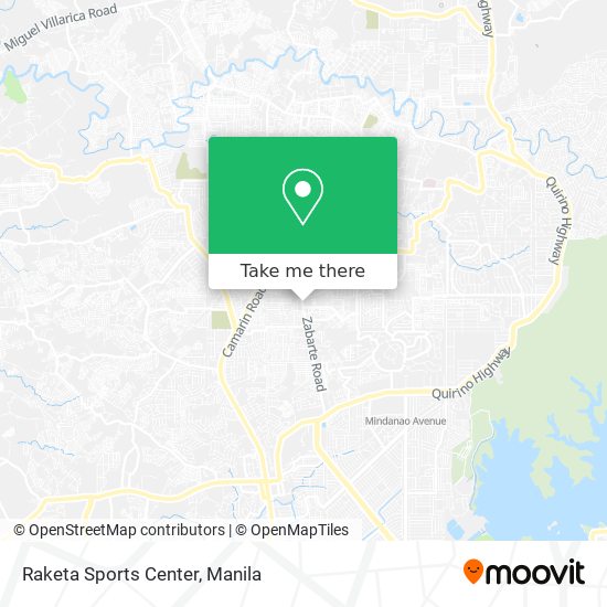 Raketa Sports Center map