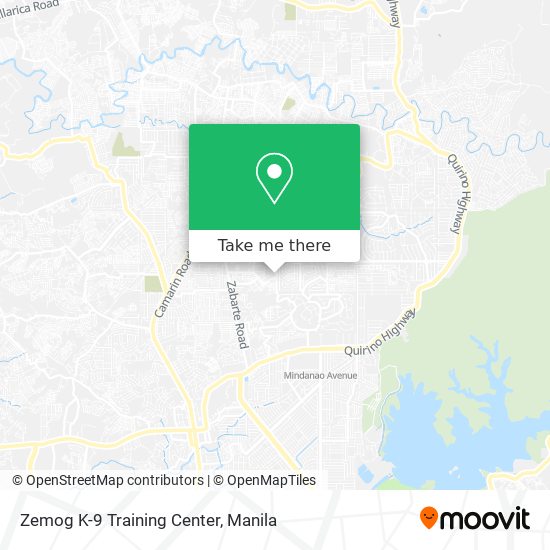 Zemog K-9 Training Center map