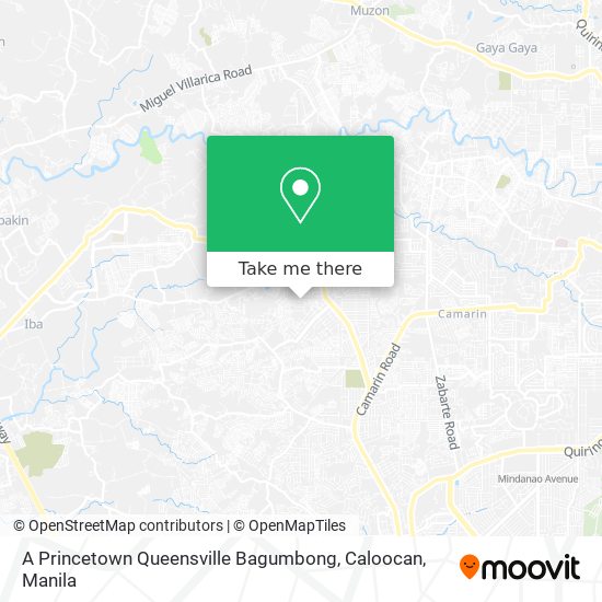 A Princetown Queensville Bagumbong, Caloocan map