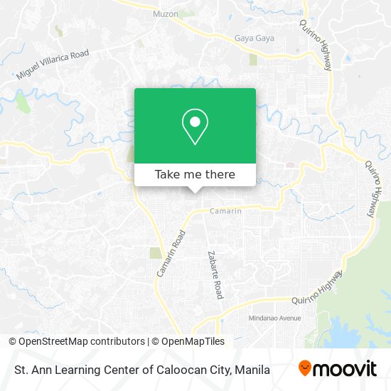 St. Ann Learning Center of Caloocan City map