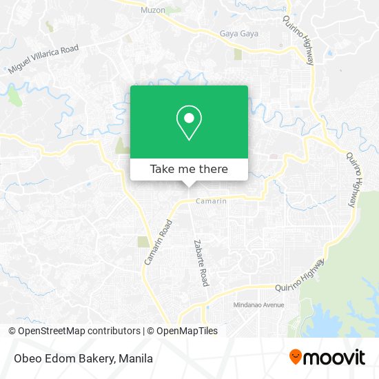Obeo Edom Bakery map
