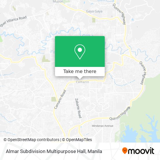 Almar Subdivision Multipurpose Hall map