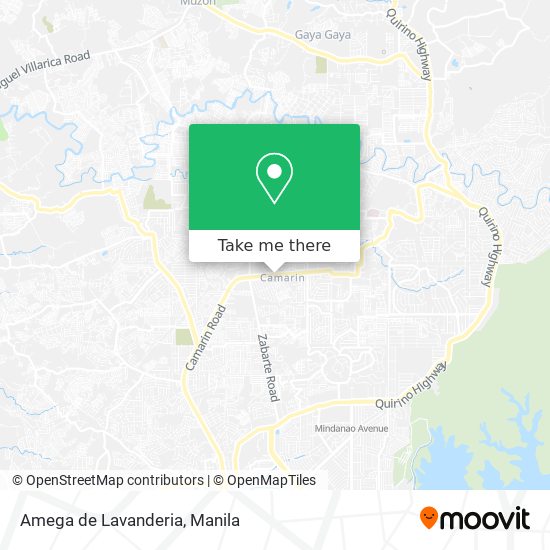 Amega de Lavanderia map