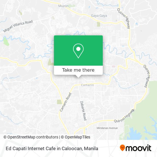 Ed Capati Internet Cafe in Caloocan map