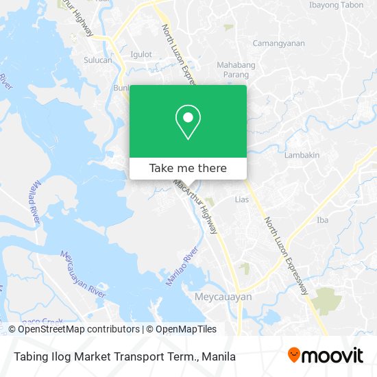 Tabing Ilog Market Transport Term. map