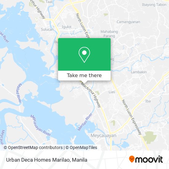 Urban Deca Homes Marilao map