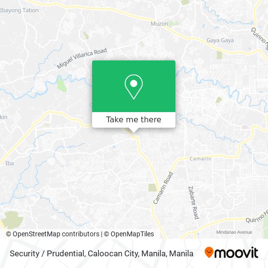 Security / Prudential, Caloocan City, Manila map