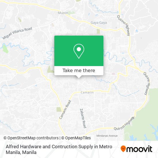 Alfred Hardware and Contruction Supply in Metro Manila map