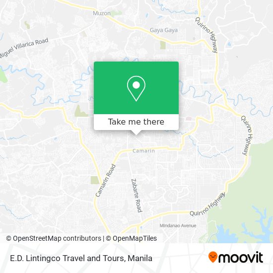 E.D. Lintingco Travel and Tours map