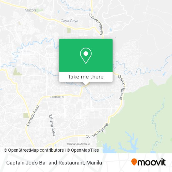 Captain Joe's Bar and Restaurant map