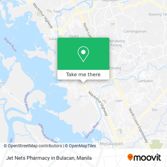 Jet Nets Pharmacy in Bulacan map