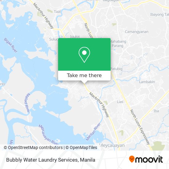 Bubbly Water Laundry Services map