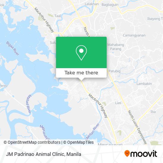 JM Padrinao Animal Clinic map