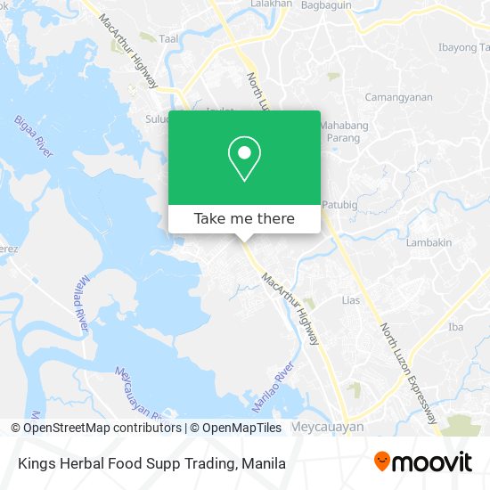 Kings Herbal Food Supp Trading map