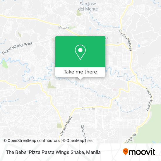 The Bebs' Pizza Pasta Wings Shake map