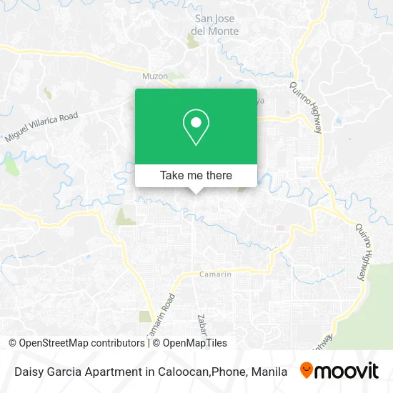 Daisy Garcia Apartment in Caloocan,Phone map