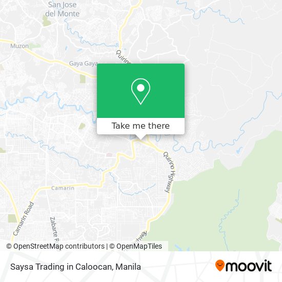Saysa Trading in Caloocan map