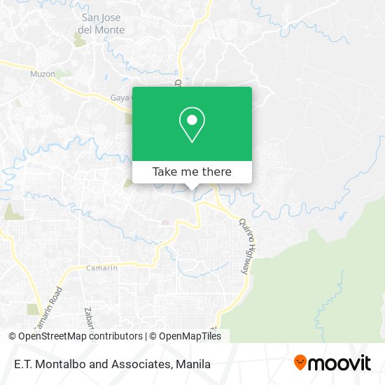 E.T. Montalbo and Associates map