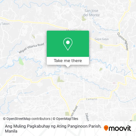 Ang Muling Pagkabuhay ng Ating Panginoon Parish map