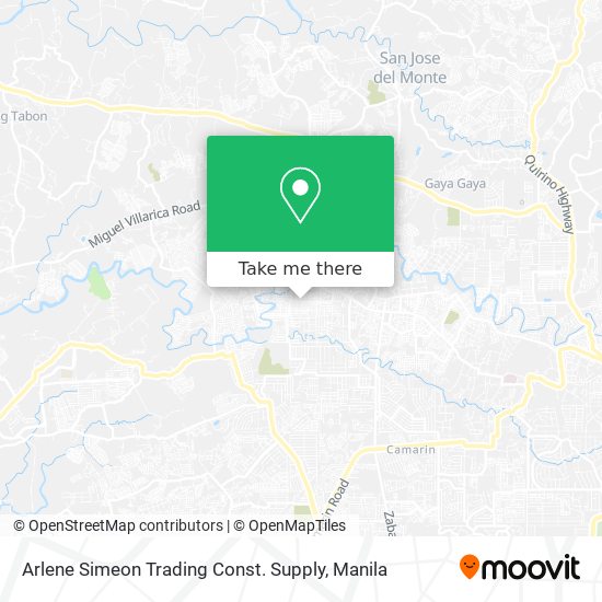 Arlene Simeon Trading Const. Supply map