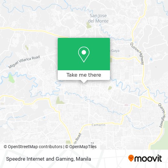 Speedre Internet and Gaming map