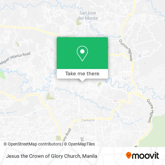 Jesus the Crown of Glory Church map