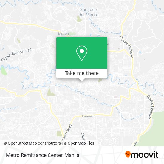 Metro Remittance Center map