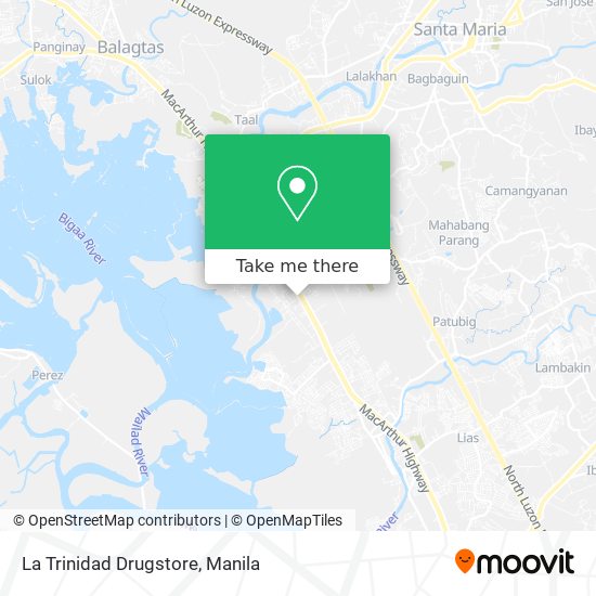 La Trinidad Drugstore map