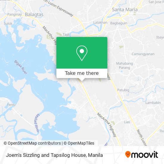 Joem's Sizzling and Tapsilog House map
