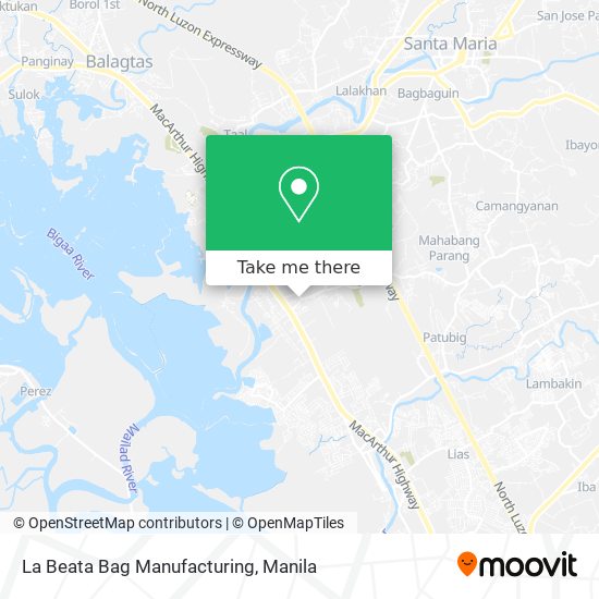 La Beata Bag Manufacturing map
