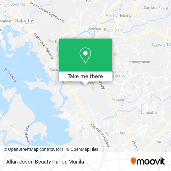 Allan Joson Beauty Parlor map