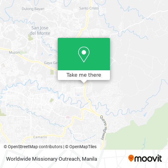 Worldwide Missionary Outreach map