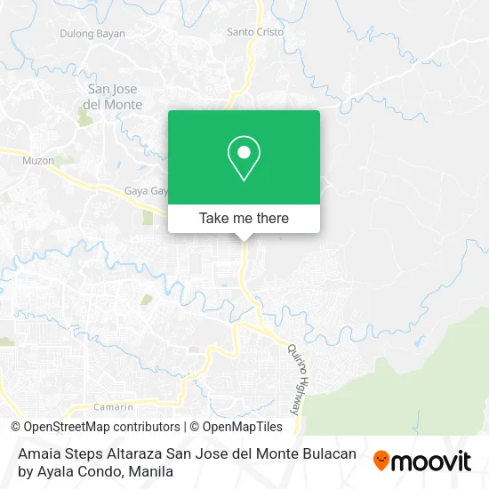 Amaia Steps Altaraza San Jose del Monte Bulacan by Ayala Condo map
