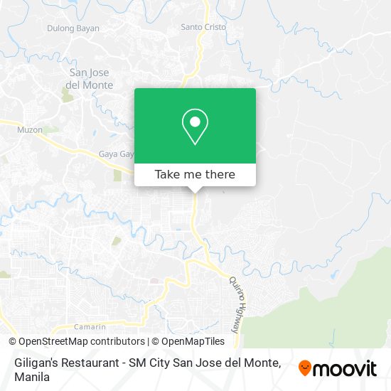 Giligan's Restaurant - SM City San Jose del Monte map