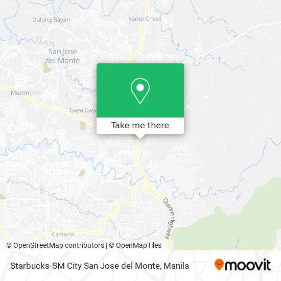 Starbucks-SM City San Jose del Monte map