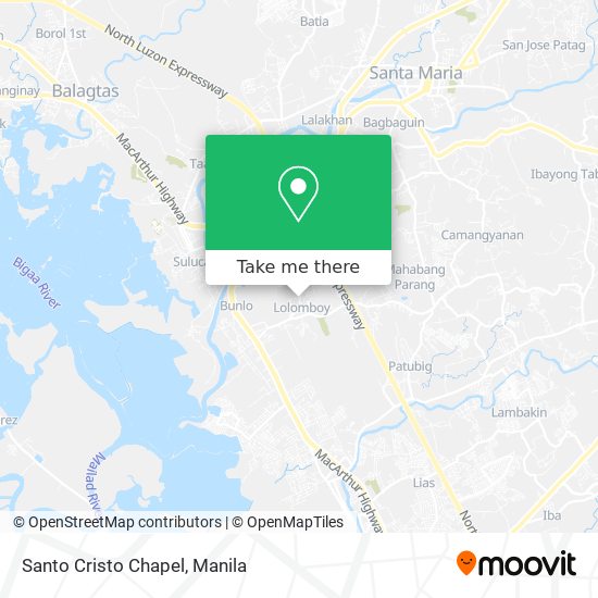 Santo Cristo Chapel map