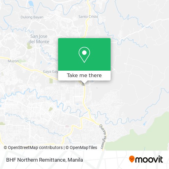 BHF Northern Remittance map