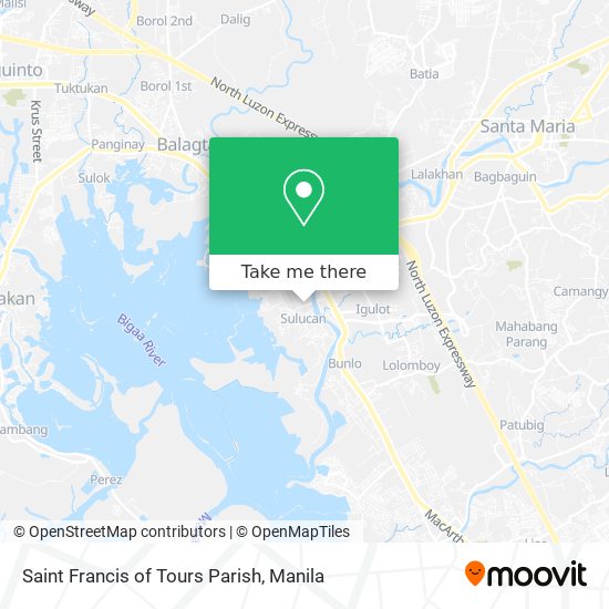 Saint Francis of Tours Parish map