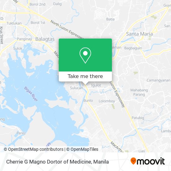 Cherrie G Magno Dortor of Medicine map