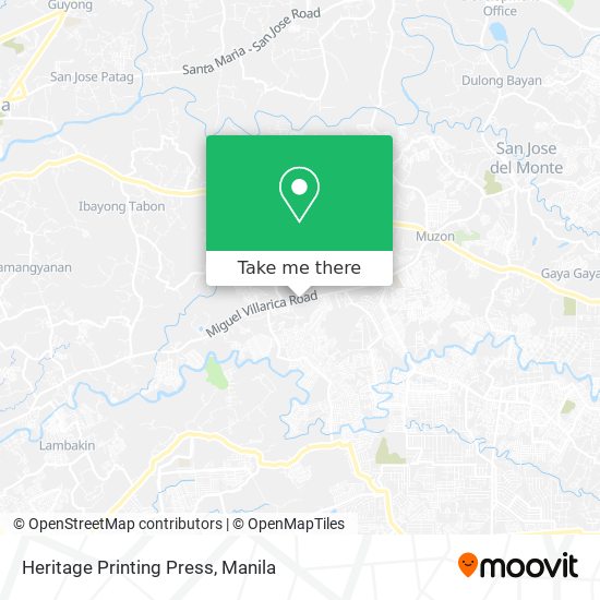 Heritage Printing Press map