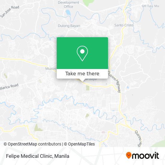 Felipe Medical Clinic map