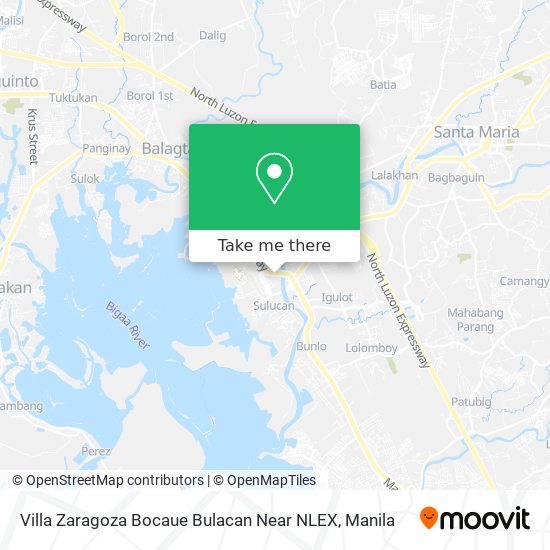 Villa Zaragoza Bocaue Bulacan Near NLEX map
