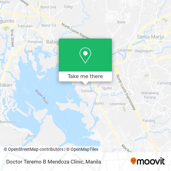 Doctor Teremo B Mendoza Clinic map