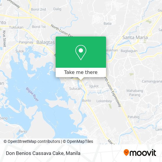 Don Benios Cassava Cake map