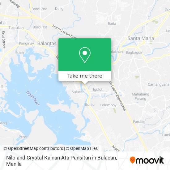 Nilo and Crystal Kainan Ata Pansitan in Bulacan map